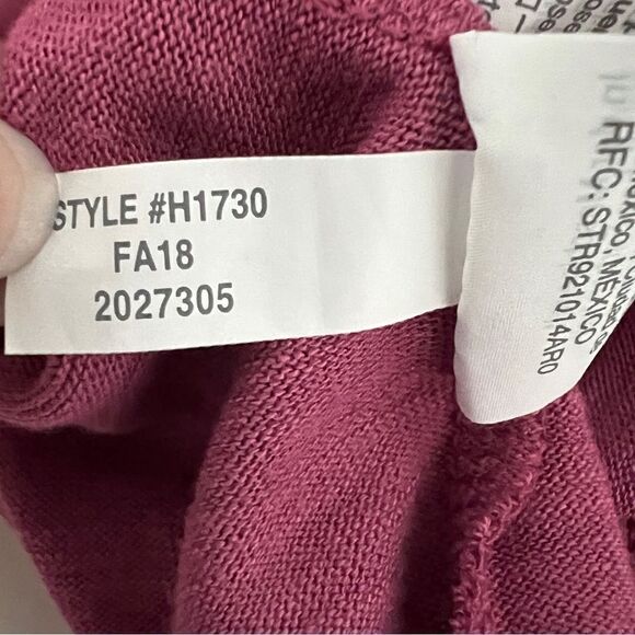 NWT J. Crew Mercantile Slub Knit Long Sleeve Top Blouse Silky Hem XS Rose Mauve - Picture 10 of 10